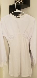 White Crew Neck dress